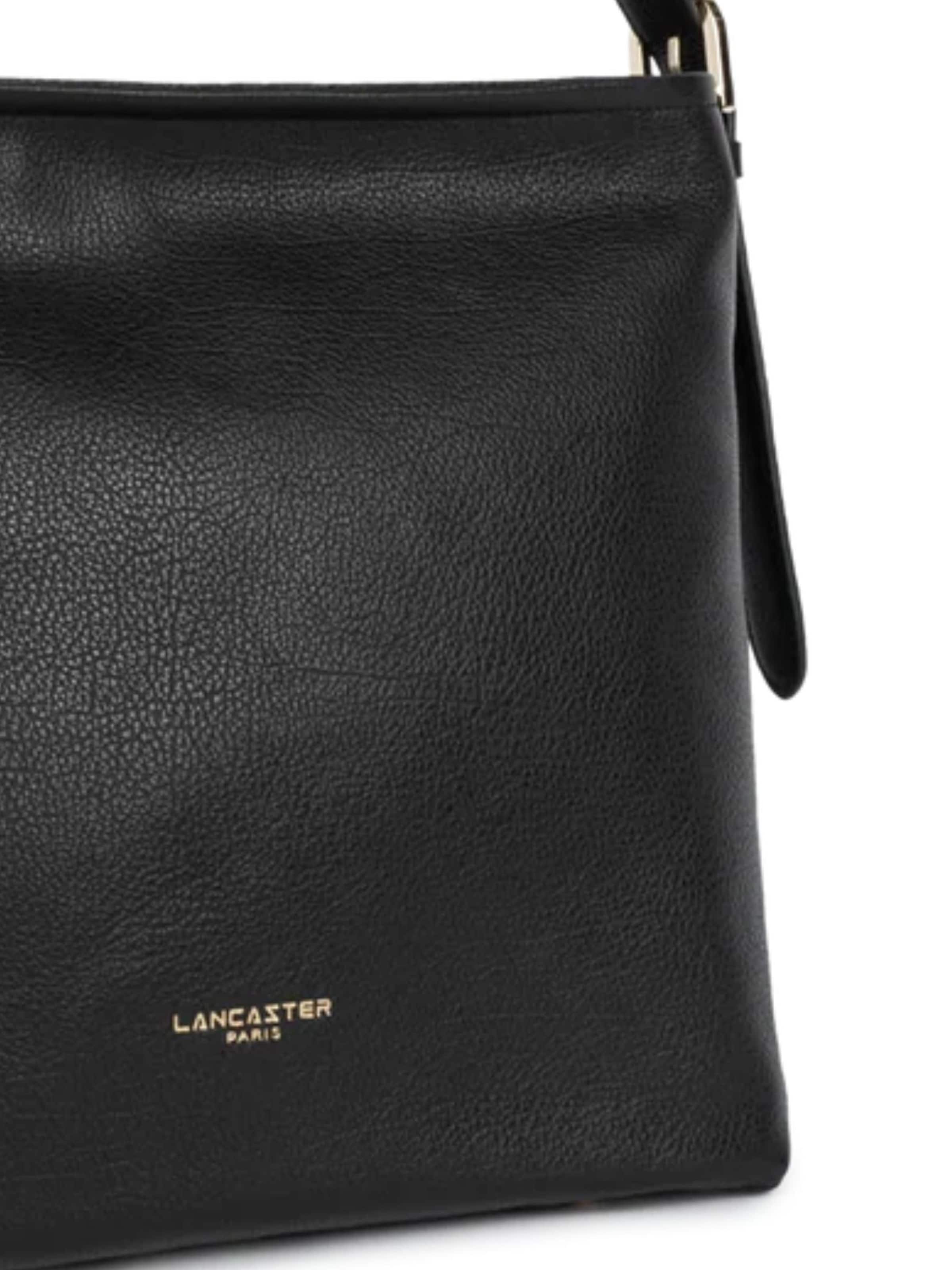 LANCASTER Paris - Malas de tiracolo 'Lancaster Sac seau Zippé Dune Noir' em preto