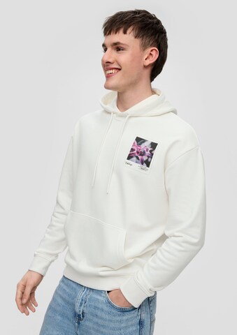 QS Sweatshirt in Weiß