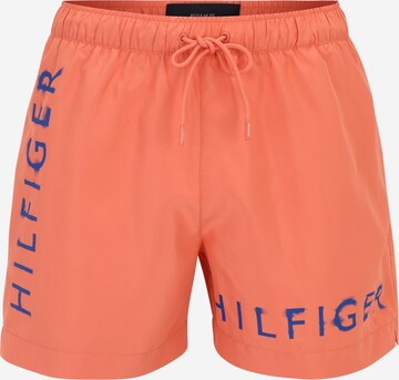 TOMMY HILFIGER Plavecké šortky – pink: přední strana