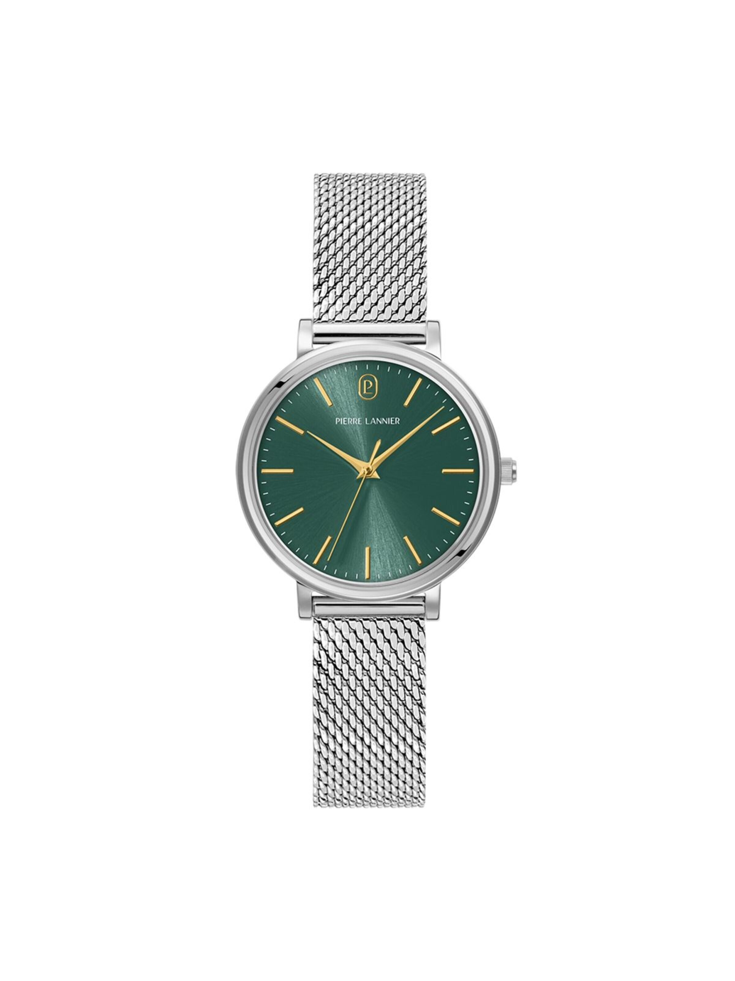 Montre à affichage analogique 'Pierre Lannier - Watch Essential - Quartz watch movement - Watch case width: 33 mm' Pierre Lannier en vert : devant