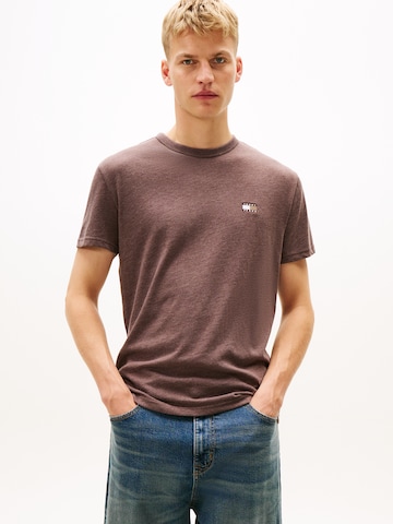 Tommy Jeans Särk, värv pruun: eest vaates