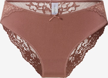 Slip di LingaDore in marrone: frontale