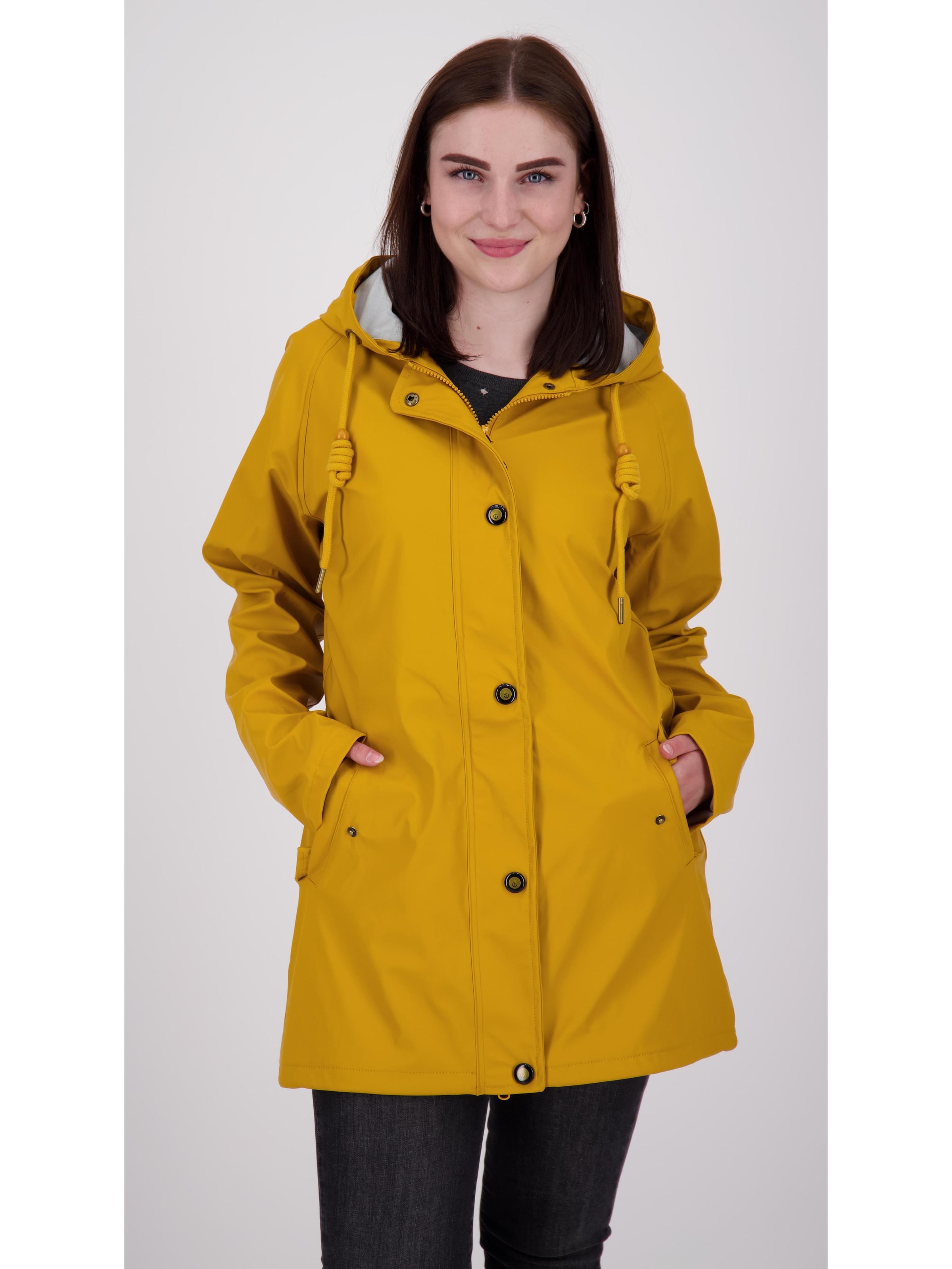 ankerglut Funktionsmantel 'Friesennerz HEAVN WMN' in Gelb: Vorderseite