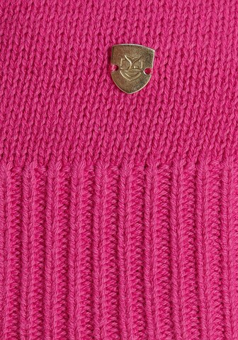 DELMAO Pullover und Mütze in Pink