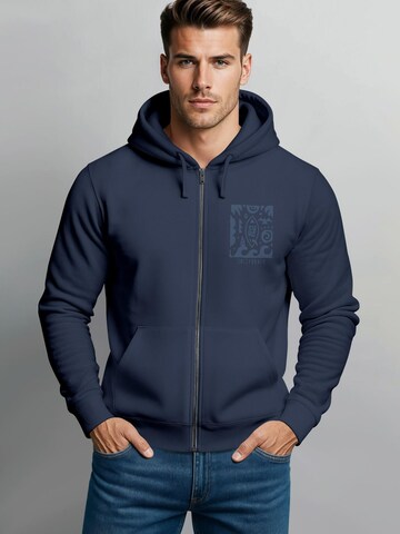 Neverless Sweatjacke 'Surf California'‌‌‌‌‌‌‌‌‌‌ in Blau