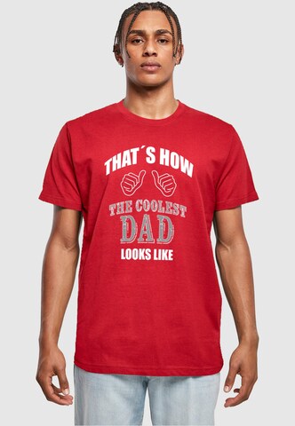 T-Shirt 'Coolest Dad' Merchcode en rouge : devant