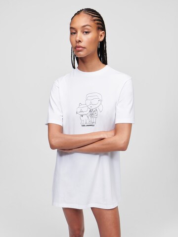 Karl Lagerfeld - Camiseta para dormir en blanco