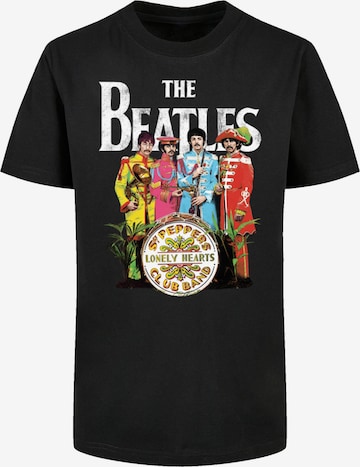 T-Shirt 'The Beatles Sgt Pepper' F4NT4STIC en noir : devant