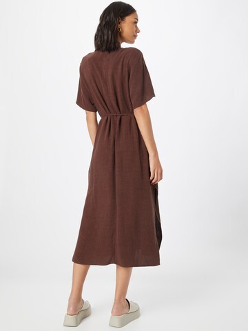 WEEKDAY Shirt Dress 'Cori' in Brown