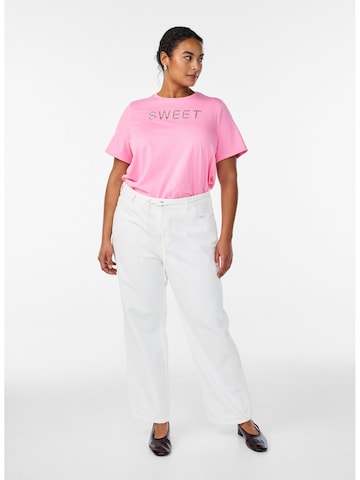 Zizzi Футболка 'Tea' в Белый