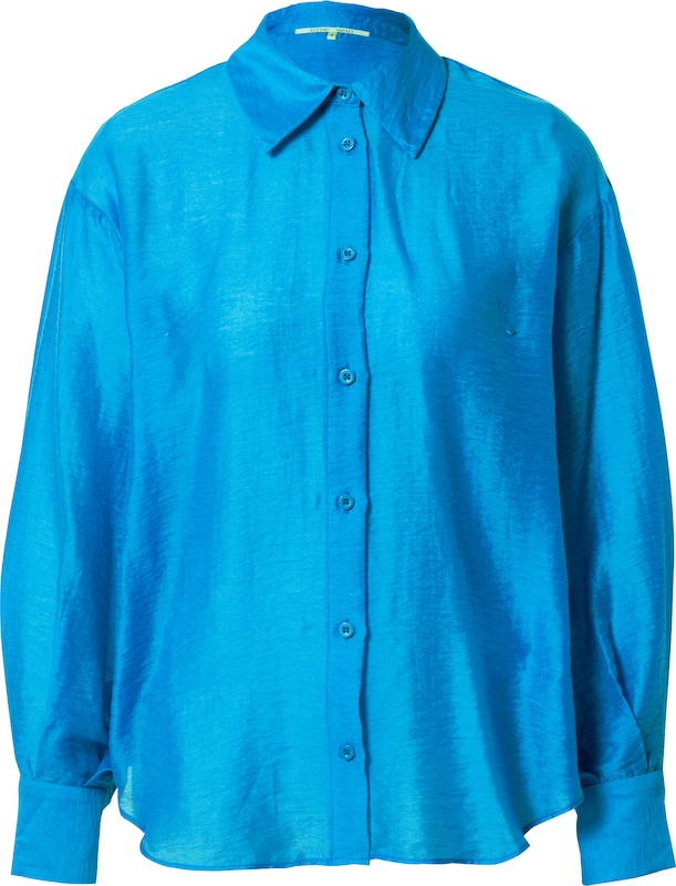 SECOND FEMALE Bluse 'Berut' in Neonblau SECOND FEMALE Bluse 'Berut' in Neonblau