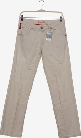 SIGNUM Stoffhose 34 in Beige: Vorderseite