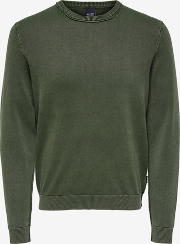 Only & Sons Sweater 'Clark' in Green: front