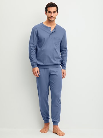CALIDA Pyjama lang 'Relax Choice' in Blauw