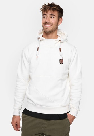 INDICODE JEANS Sweatshirt 'Meza' in Wit: voorkant