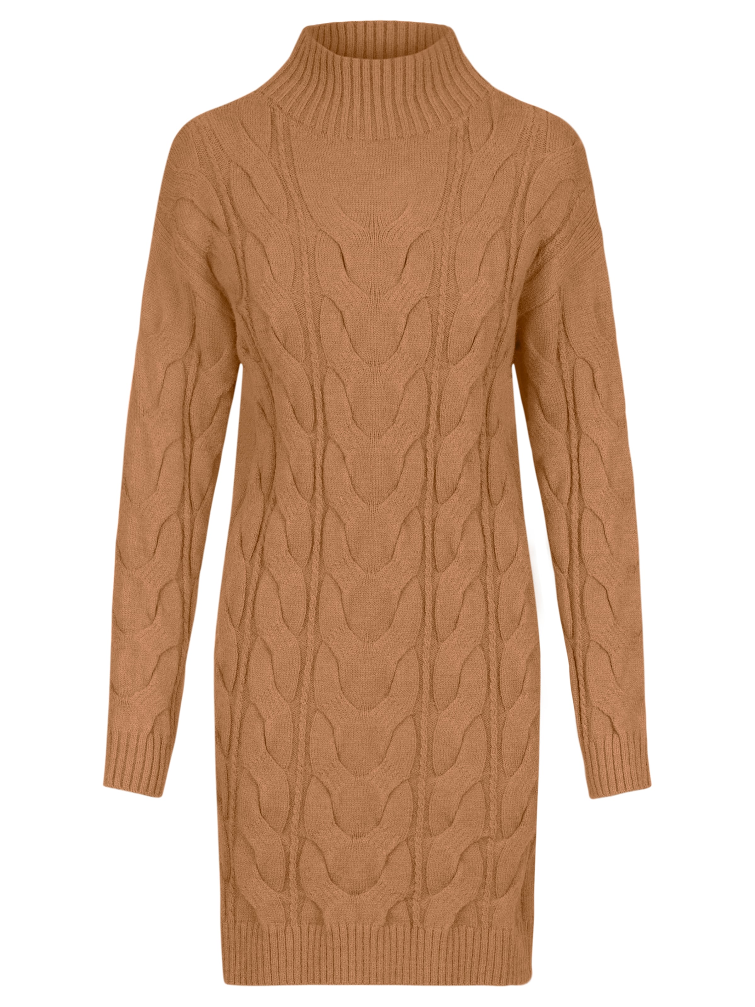 Kraimod Πλεκτό φόρεμα σε καφέ: μπροστά