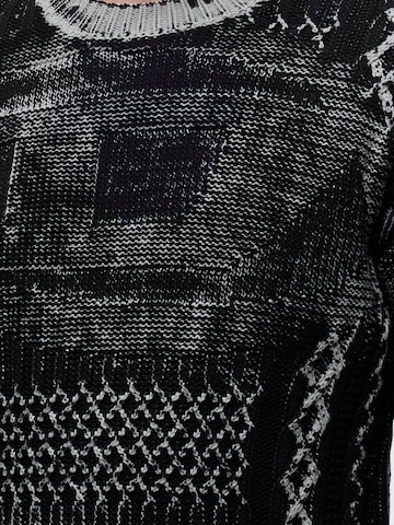 DIESEL Sweter 'K-MIONE' w kolorze czarny