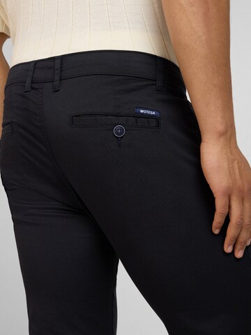 WOTEGA Slimfit Hose 'Glenn' in Blau