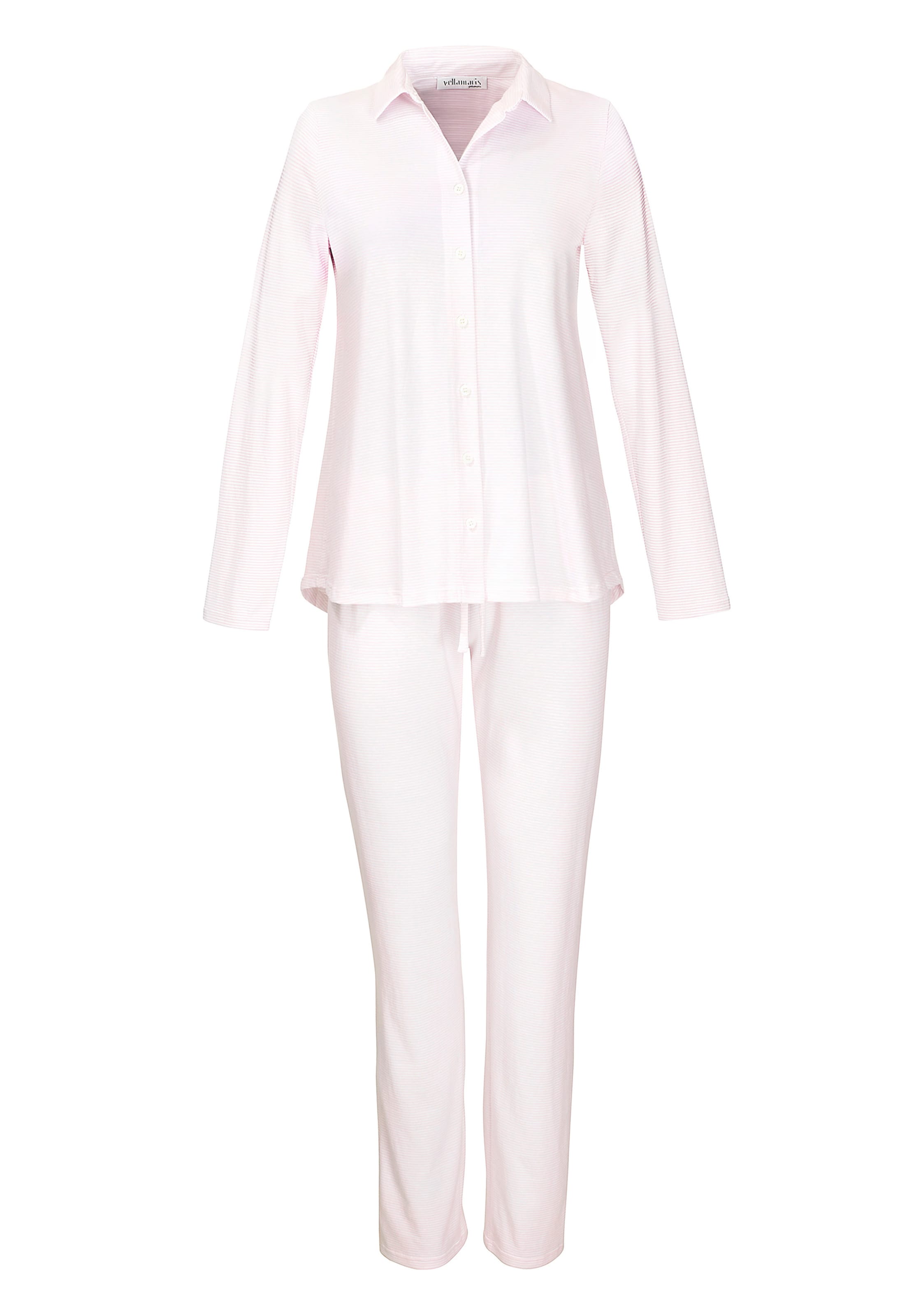 Yellamaris - Pijama ' Classic ' em rosa: frente