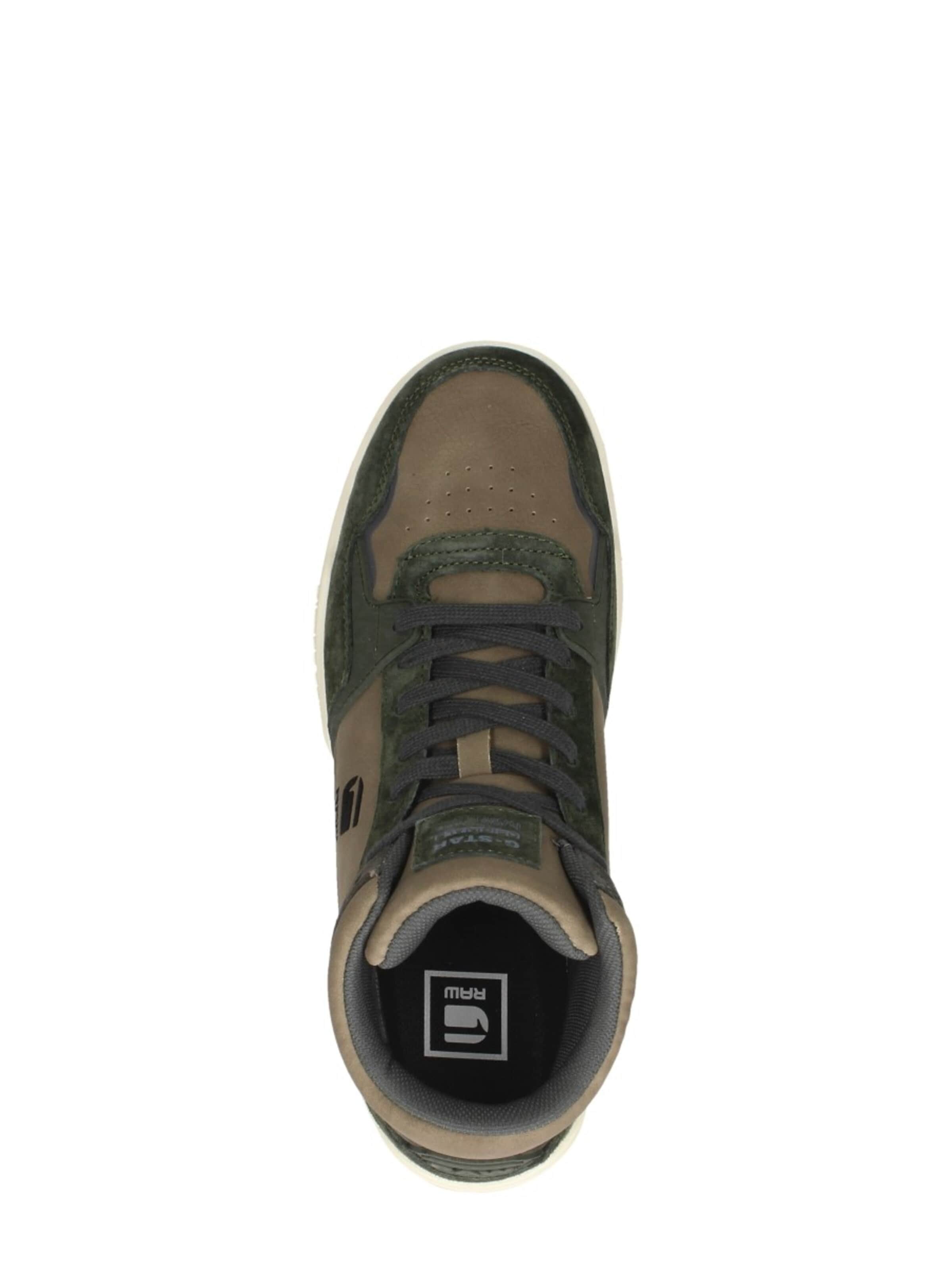 G-STAR Lace-up boot 'Attacc Mid BLK M' in Green