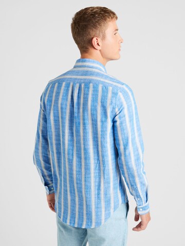 Samsøe Samsøe Regular fit Overhemd 'Liam' in Blauw
