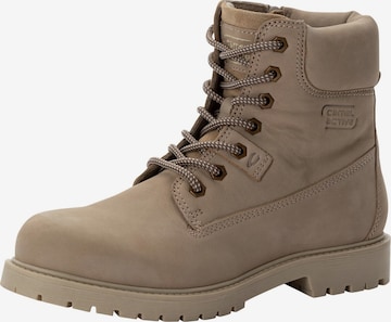 CAMEL ACTIVE Lace-Up Ankle Boots in Beige: front