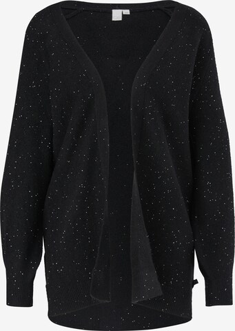 QS Knit Cardigan in Black: front