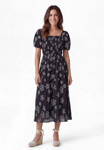 Robe Usha en noir : devant