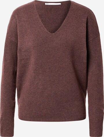 Pull-over ONLY en marron : devant