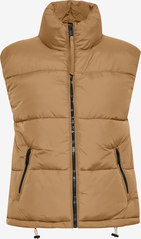 b.young Bodywarmer 'Bomina' in Bruin: voorkant