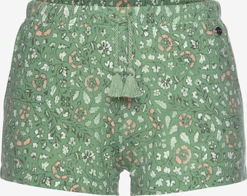 LASCANA - Pantalón de pijama en verde: frente