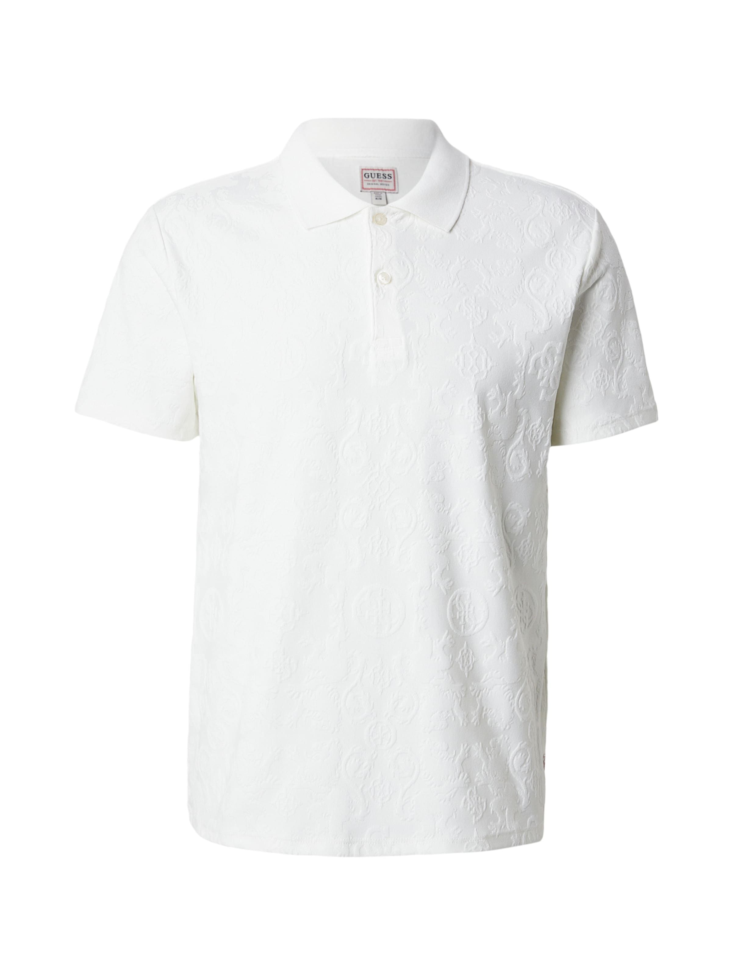 GUESS - Camiseta en blanco: frente