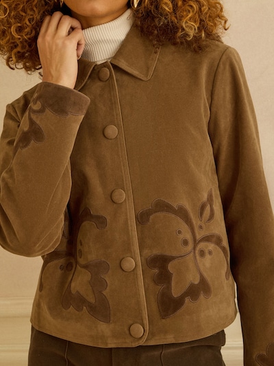 love & roses Chaqueta de entretiempo en XS en marrón / umbra, Vista del producto