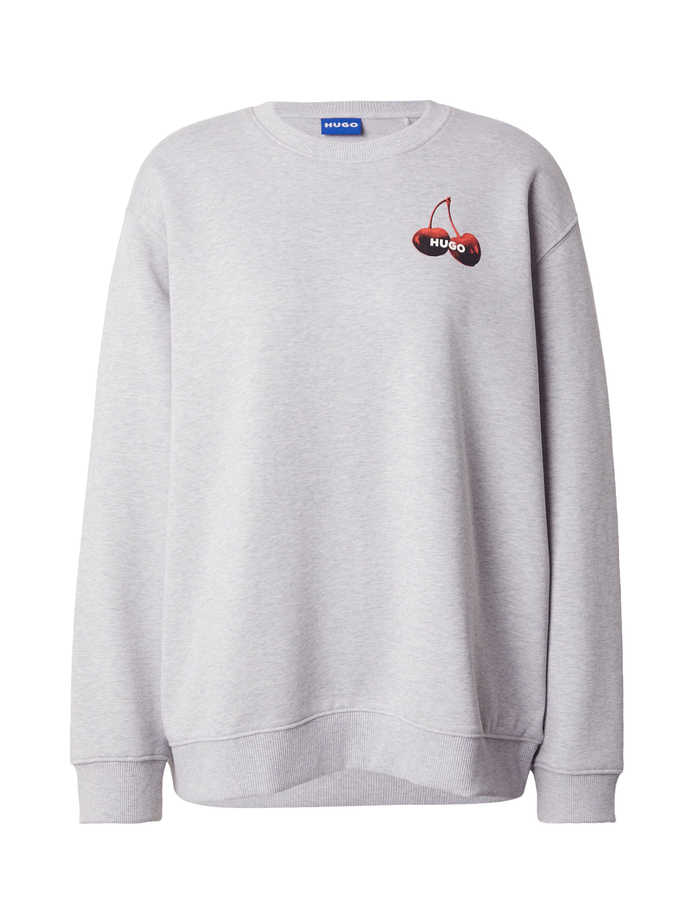 HUGO Sweat-shirt 'Classic' en XS en gris / rouge / noir / blanc, Vue avec produit