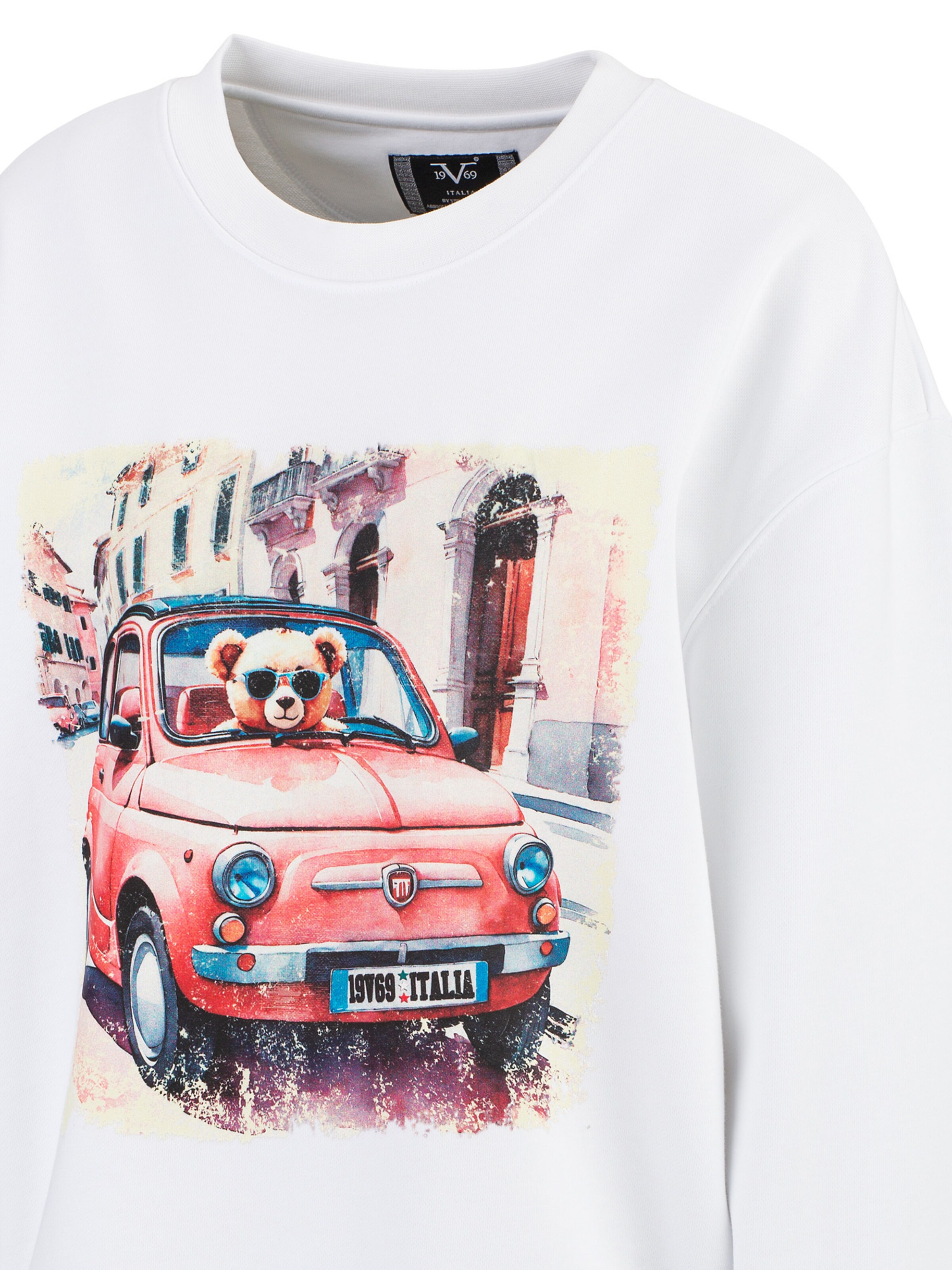 19V69 ITALIA Mikina 'Sinja 506' - Biela