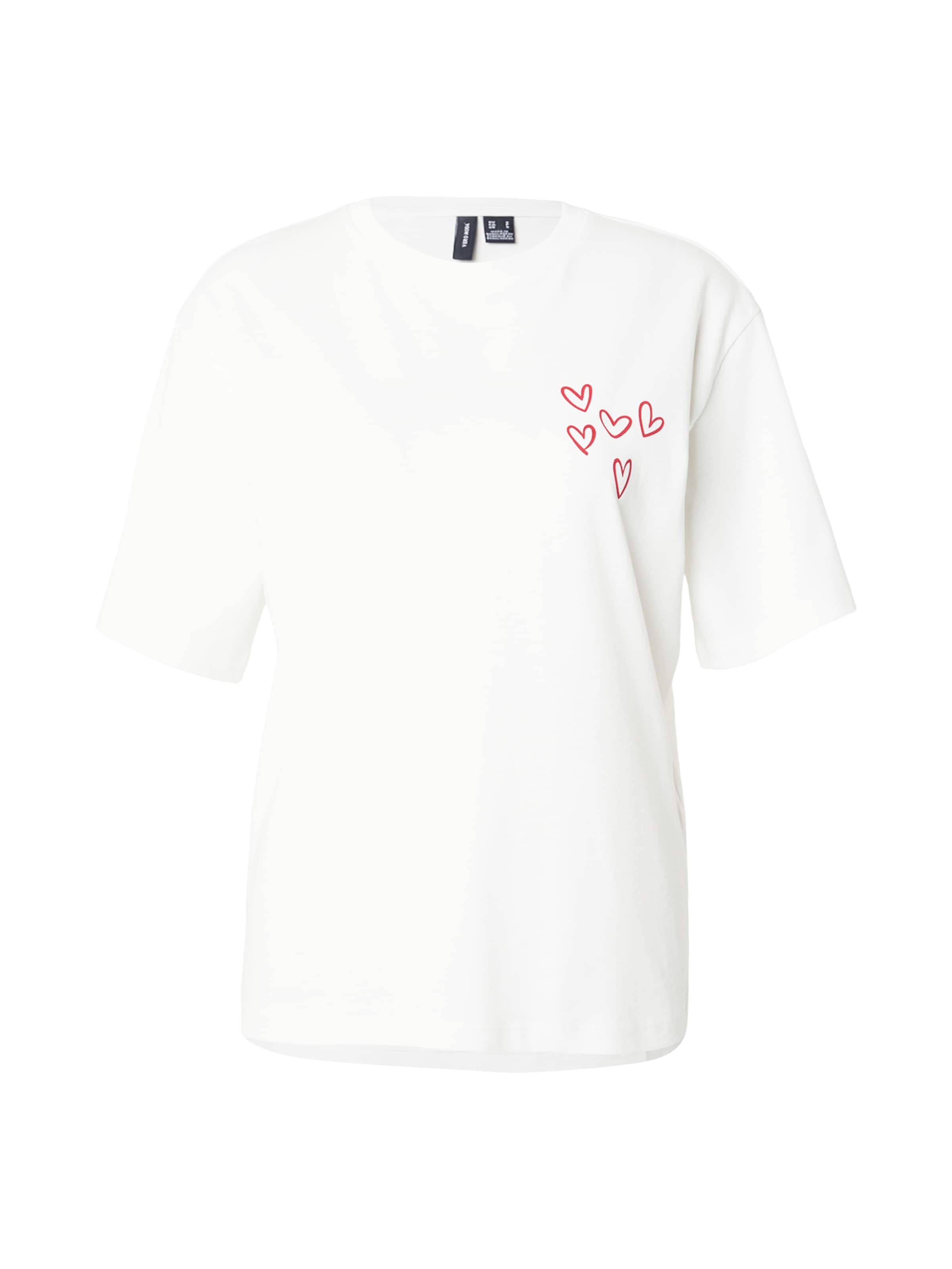 VERO MODA Shirts 'VMPAULINA THEA' i XS i pastelrød / hvid, Produktvisning