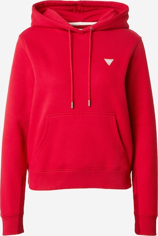 Sweat-shirt GUESS JEANS en rouge : devant