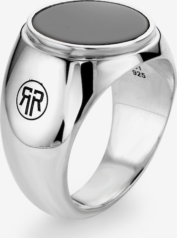 Rebel & Rose Ring in Silver: front