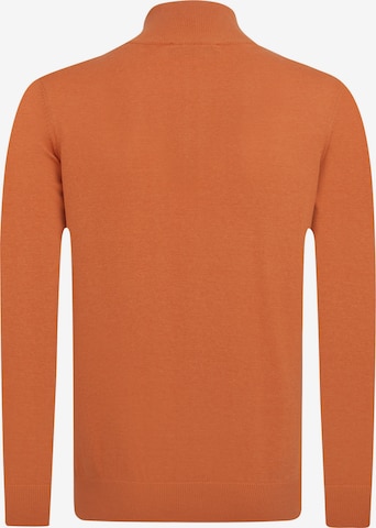DENIM CULTURE Gebreid vest 'Lorenz' in Oranje