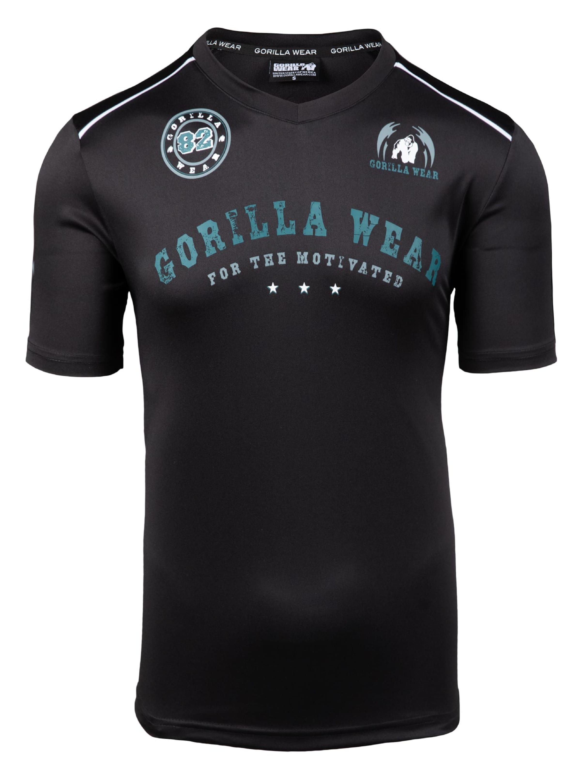 Maglietta 'Baltimore' di Gorilla Wear in nero: frontale