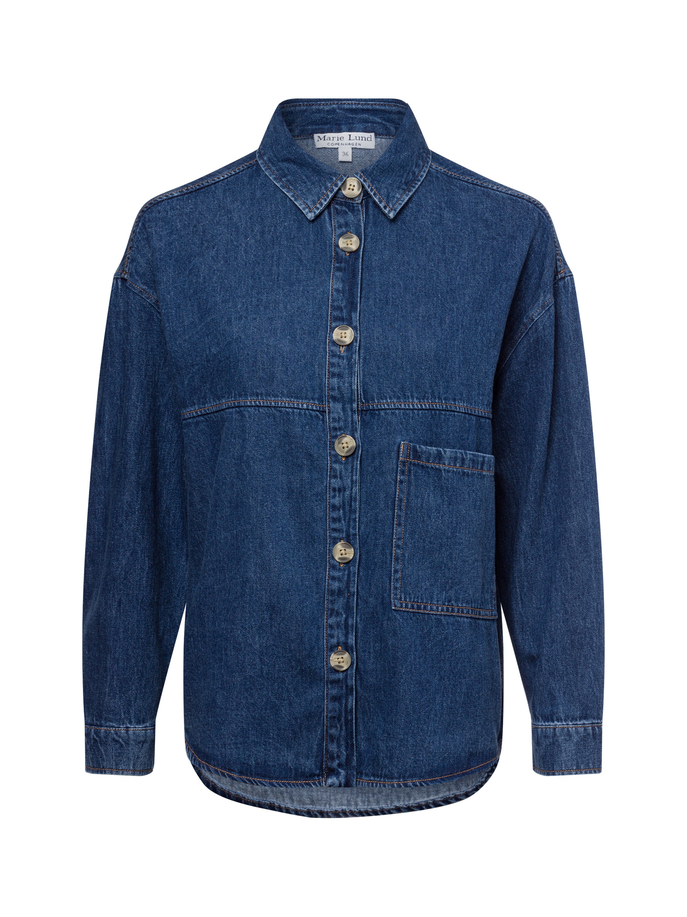 Marie Lund Jeansbluse ' ' in Blau: Vorderseite