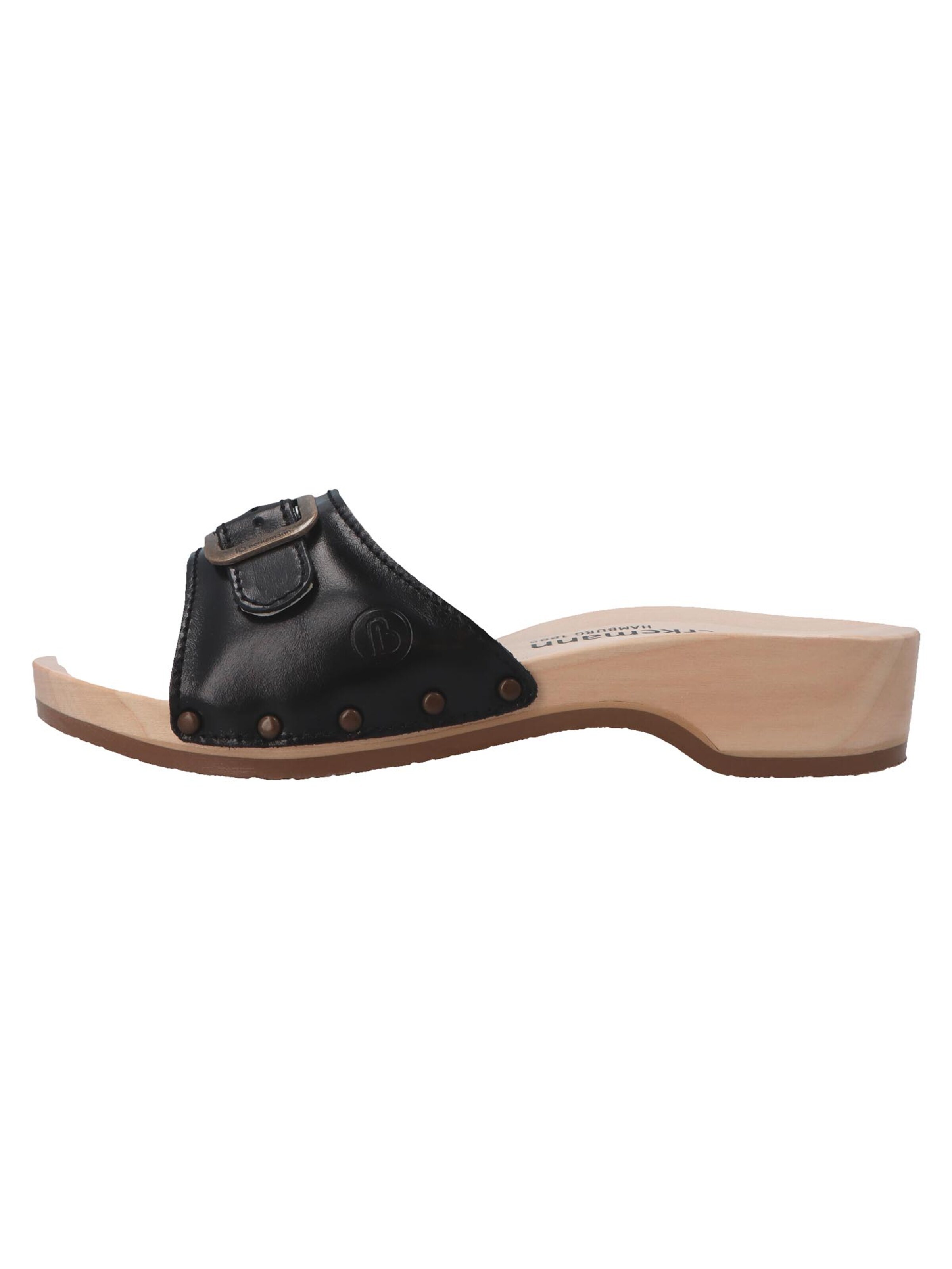 BERKEMANN Mules 'Hamburg' in Black: front