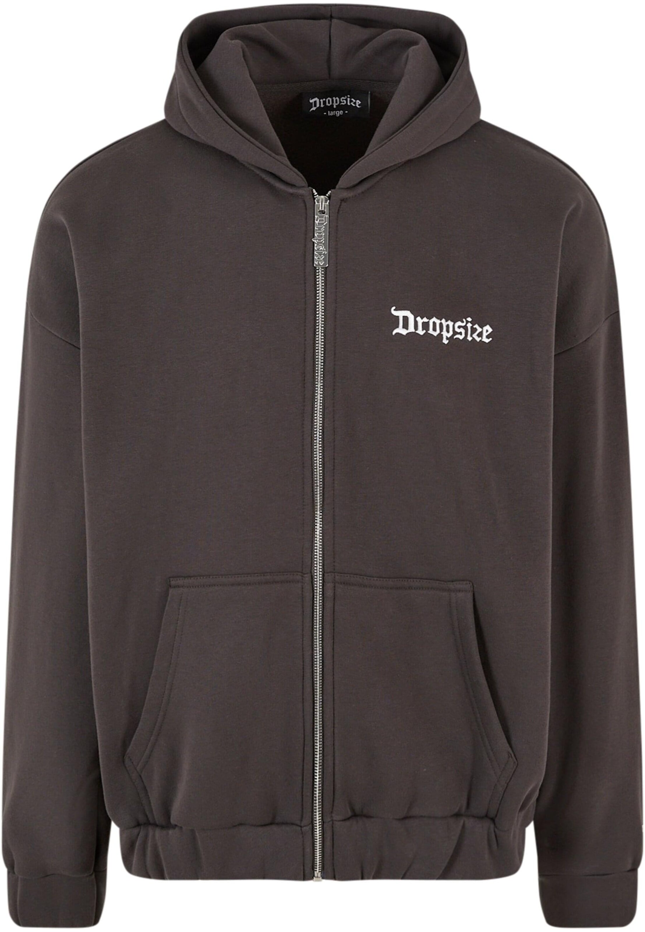Dropsize Sweat jacket in Black: front