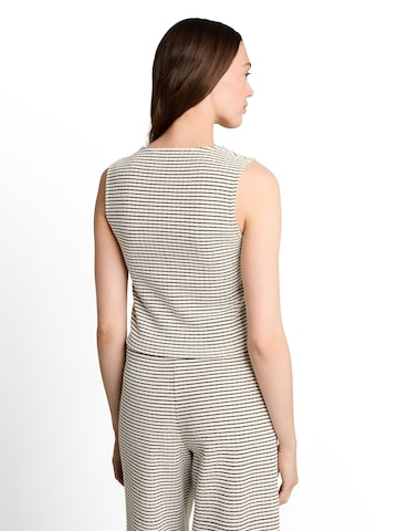 TOM TAILOR DENIM Strickweste in Weiß