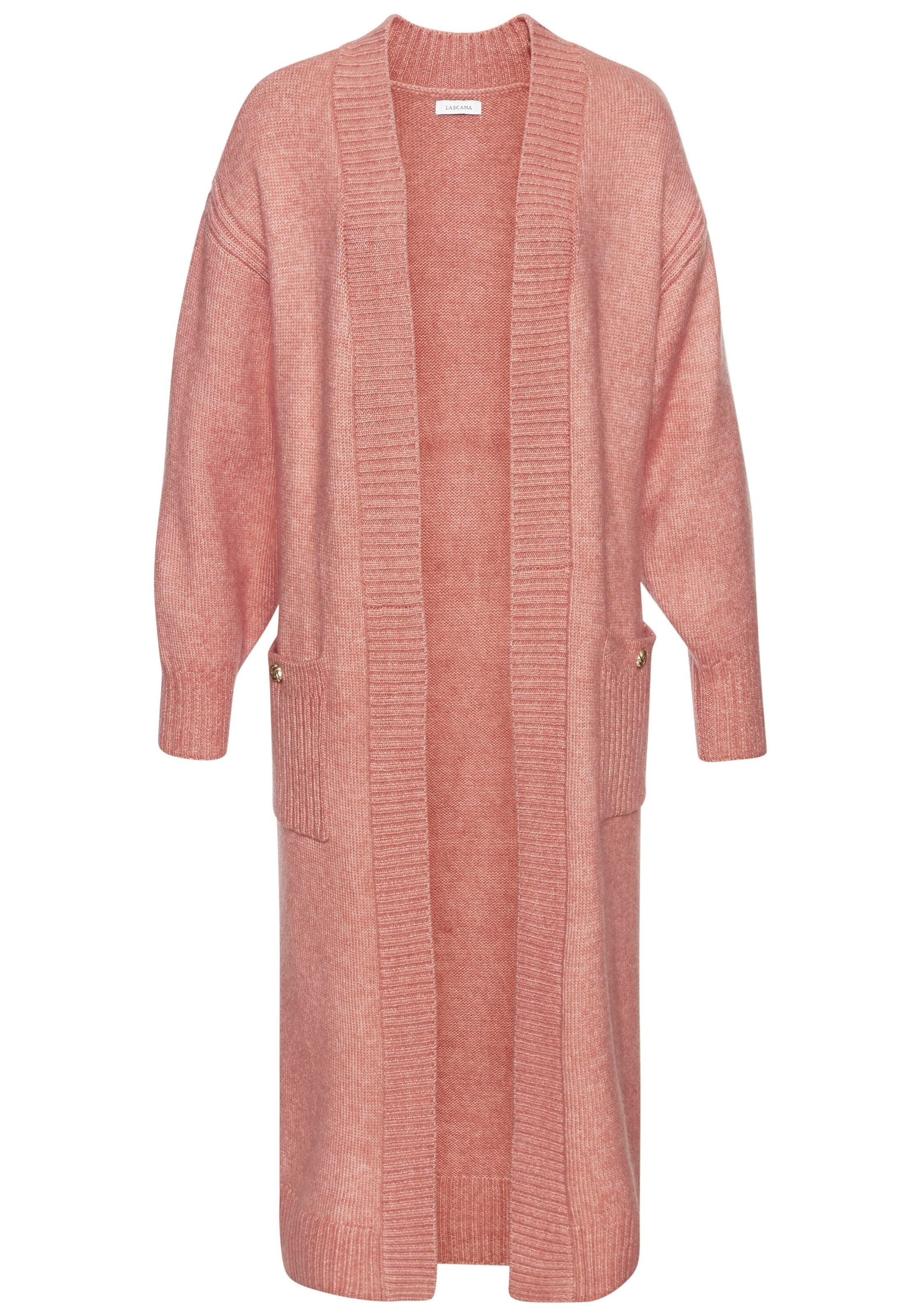 LASCANA Вязаная кофта в Красный: спереди