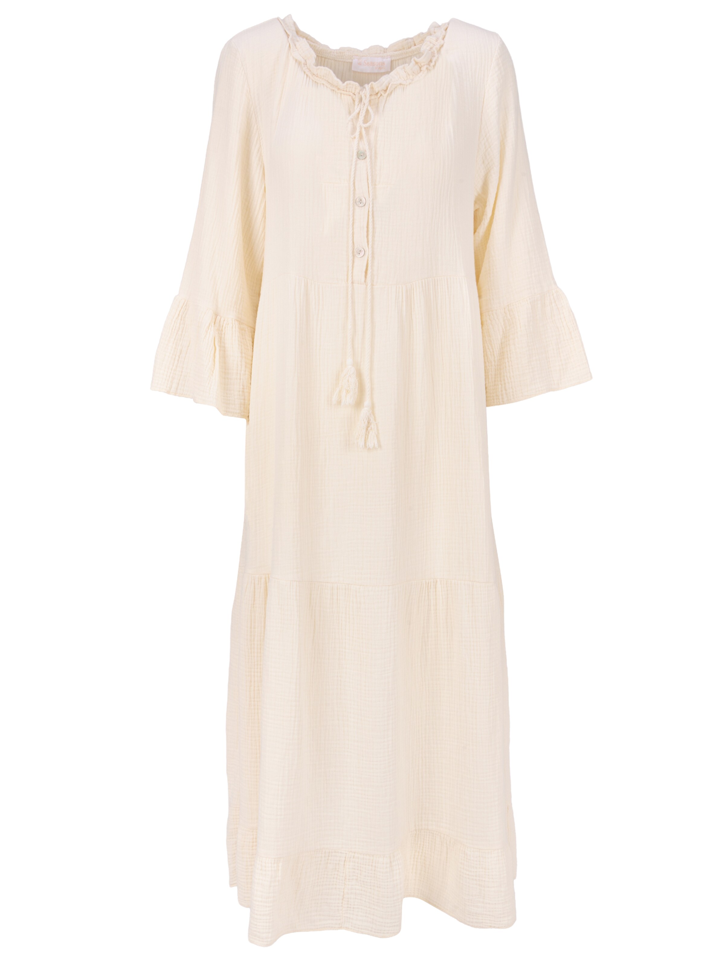 Seasons of April Kleid 'AMARA MUSSELIN ' in creme, Produktansicht