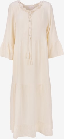 Seasons of April Kleid 'AMARA MUSSELIN ' in Beige: Vorderseite