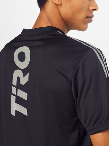 melns ADIDAS PERFORMANCE Sportiska stila krekls 'Tiro'