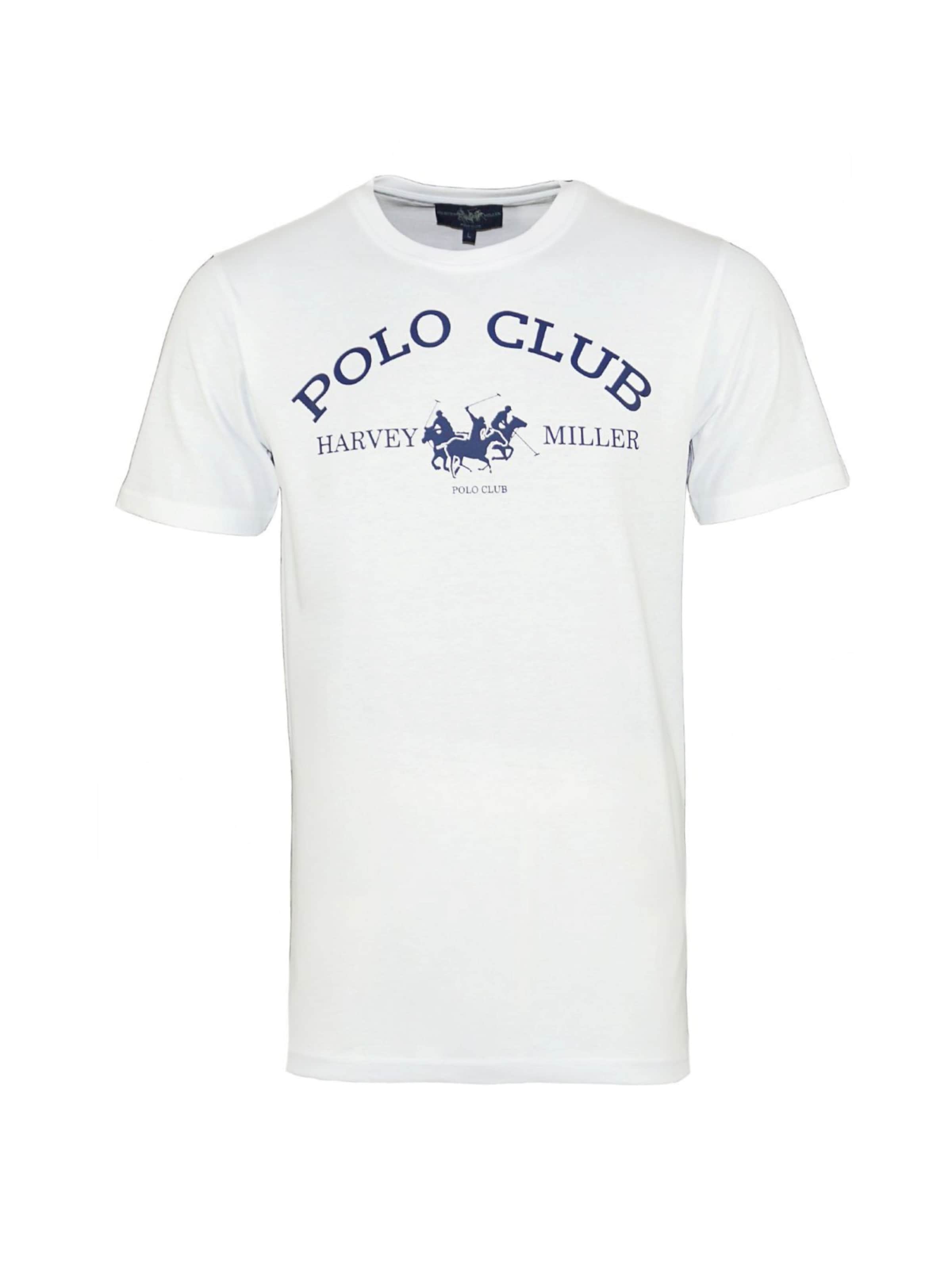 HARVEY MILLER T-Shirt 'Club' en noir / blanc, Vue avec produit