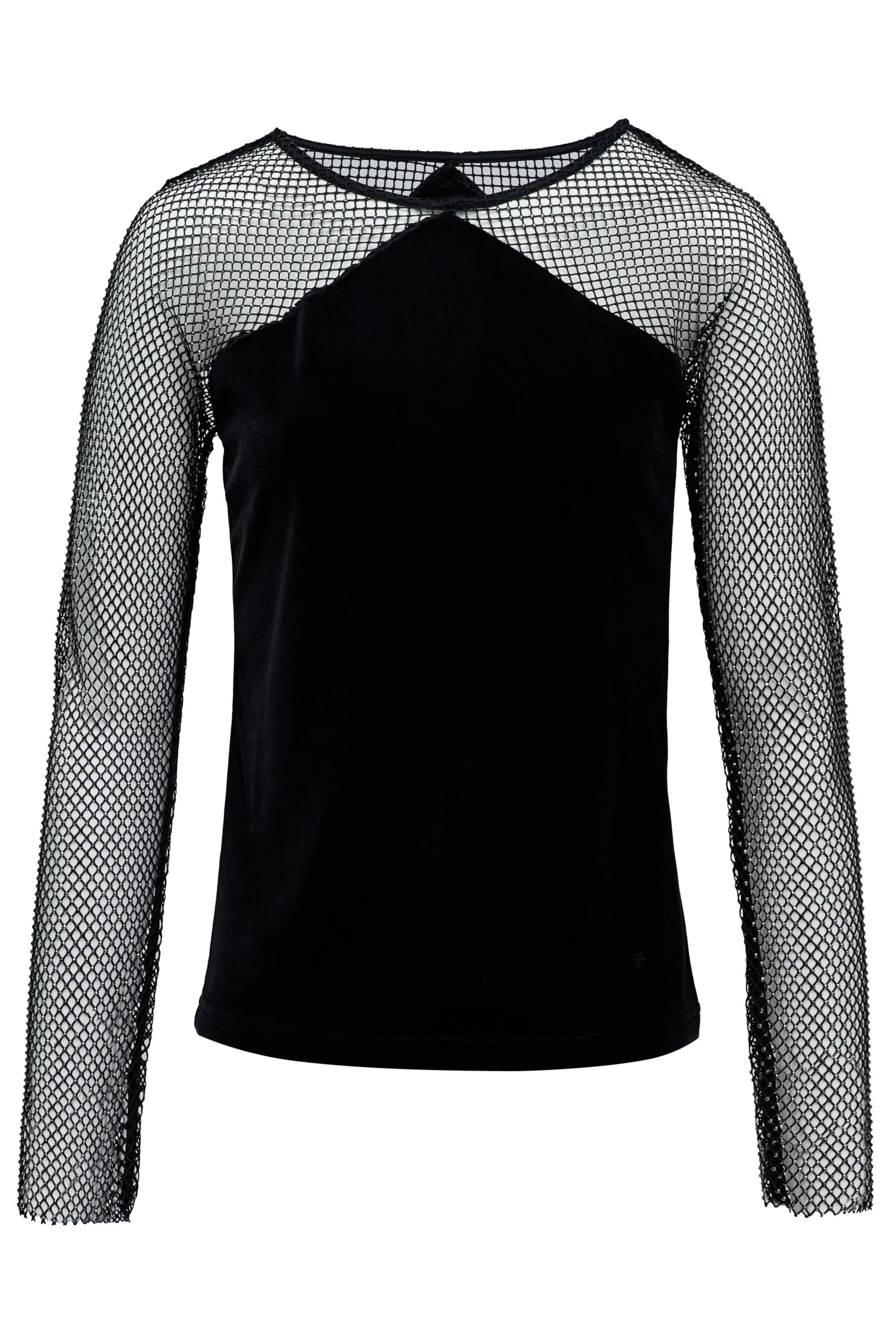 Salsa Jeans Langarm-shirts in Schwarz: Vorderseite